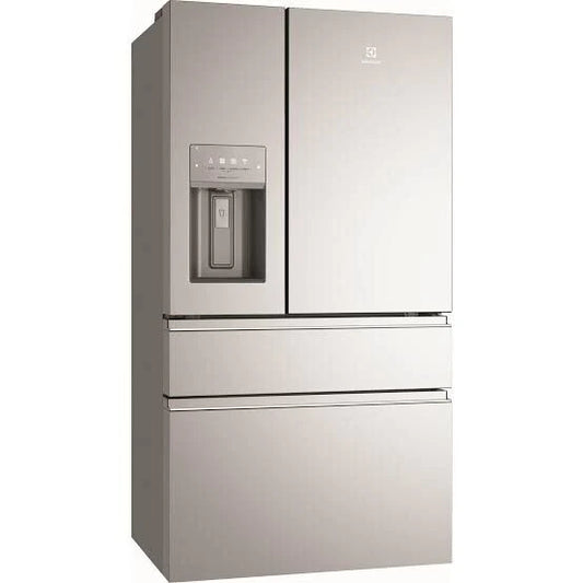 Electrolux 609L Silver French door fridge with water and ice dispenser - Factory Second