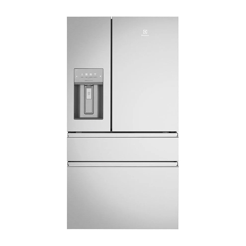 Electrolux 609L Silver French door fridge with water and ice dispenser - Factory Second