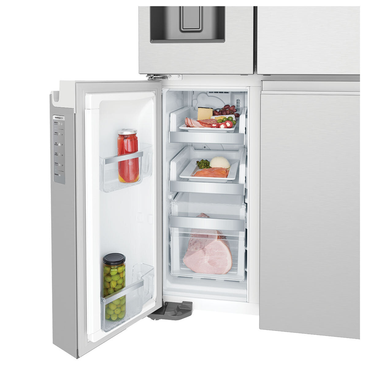 Electrolux 609L Silver French door fridge with water and ice dispenser - Factory Second