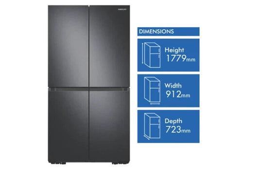 Samsung SRF7100B 649L French Door Fridge Black-Brand New